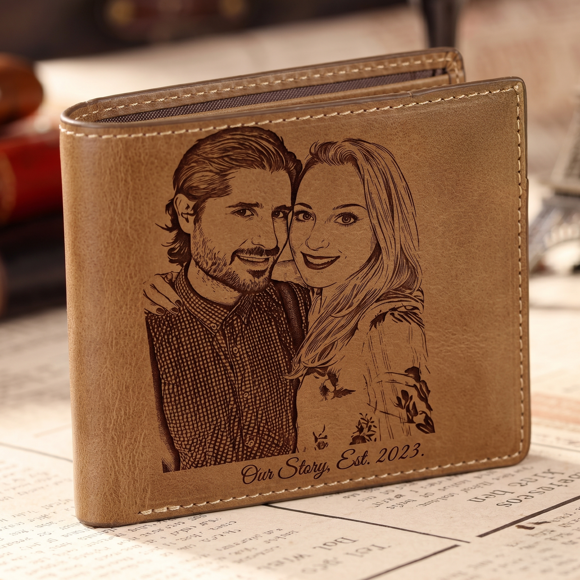 Photo Printed Men's Wallet